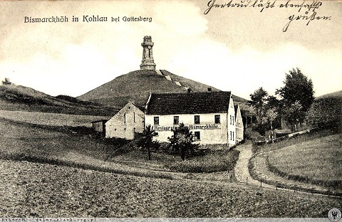 Die Bismarcksäule in Gottesberg (Boguszów)